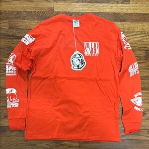 Billionaire Boys Club Orange Long Sleeve Shirt